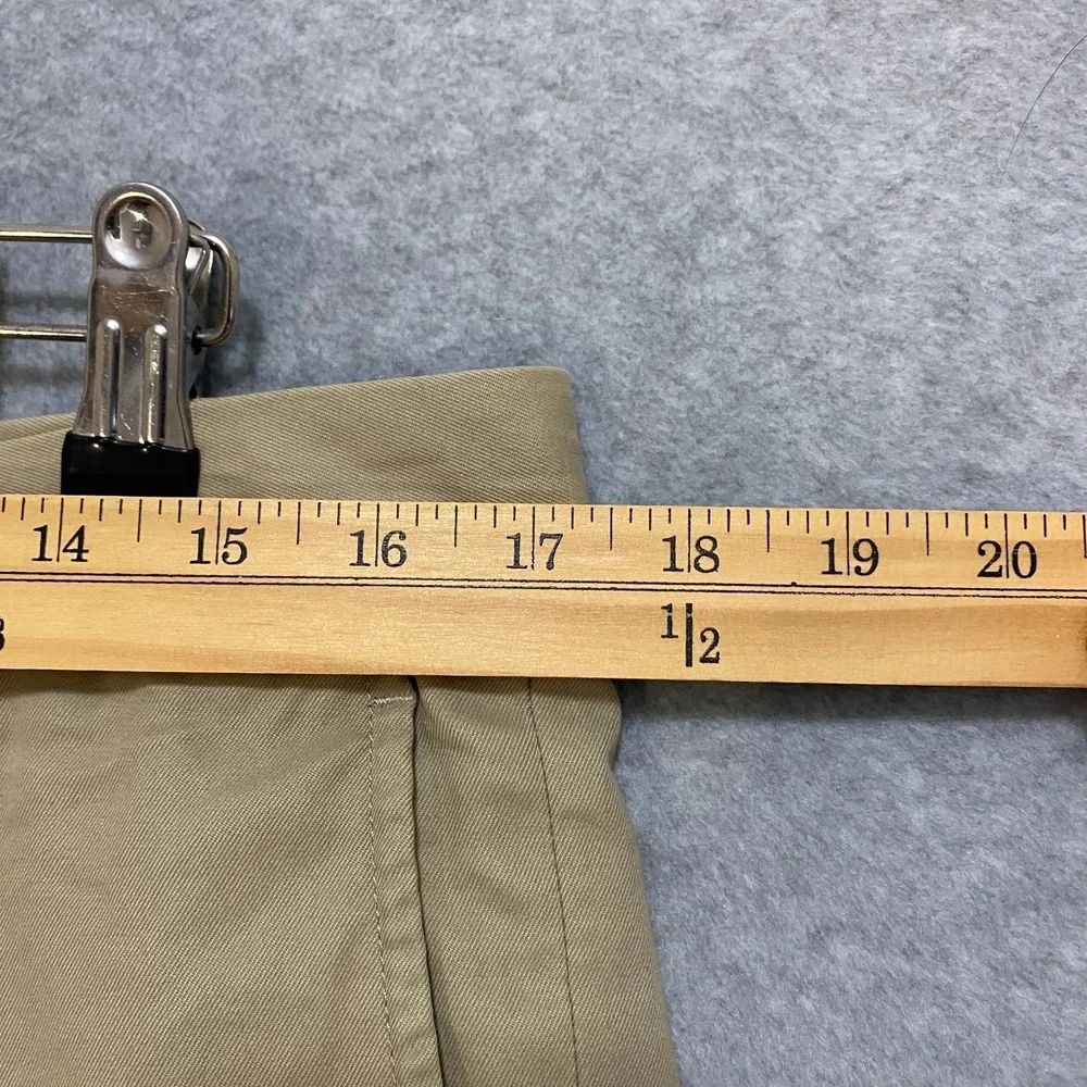 BANANA REPUBLIC Mens 32x32 Emerson Chino Pants Khaki 100% Cotton Straight Casual